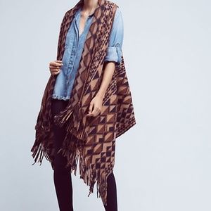 Anthropologie Canton Fringe Vest